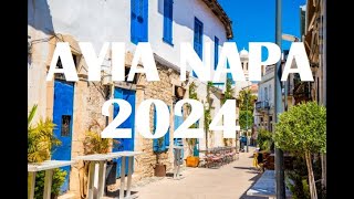 Ayia Napa 2024  Hotel Euronapa  Cyprus  Walkstreet [upl. by Rodrich]