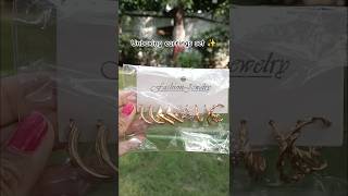 Unboxing earrings set ✨ instagram page youtubeshorts unboxing shorts [upl. by Kassi200]