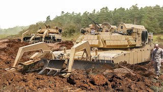 US Clearing Scary Minefield with Monstrously Powerful Assault Breacher [upl. by Icart]