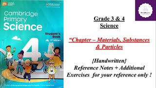 Ch5 – Materials Substances amp Particles IGCSC  Grade 3 amp 4  Science [upl. by Franzen]