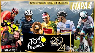 🔴EN VIVO Etapa 4🔥MONTAÑA TOUR DE FRANCIA 2024  POGACAR EGAN BERNAL CARAPAZ BIUTRAGO uci [upl. by Eimorej]