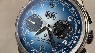 Carl F Bucherer Heritage Bicompax Annual Bucherer Blue LE 0010803085298 Watch Review [upl. by Elockin206]