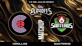 Criollos de Caguas vs Santeros de Aguada  BSN2024 [upl. by Warford]