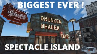 The Biggest Fallout 4 Settlement Ever Built 175 Million Triangles  Spectacle Island 2018 [upl. by Fowler]