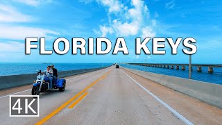 4K 7 Mile Bridge Over the Ocean at Florida Keys A1A Highway  Driving Tour [upl. by Ayamat173]