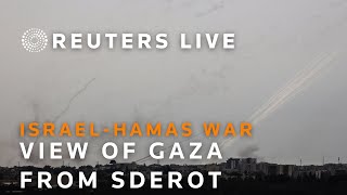 LIVE View from Sderot as Israel prepares ground assault on Gaza [upl. by Nagaem]