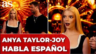 ANYA TAYLORJOY impacta con su ACENTO ESPAÑOL [upl. by Sesmar]