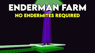 Easy Enderman Farm  no Endermite needed in Minecraft Bedrock 121 [upl. by Lolande798]