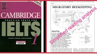 IELTS Cambridge 1 reading 22 analysis  Migratory Beekeeping [upl. by Norford368]