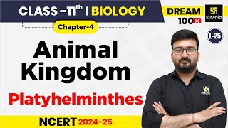 Class 11 Biology Chapter 4  Animal Kingdom  Platyhelminthes  L25  Shubham Sir [upl. by Ainav]