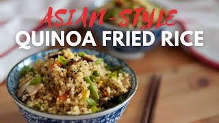 AsianStyle Quinoa Fried quotRicequot  Quick amp Easy  Vegan [upl. by Thorma]