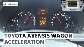 Toyota Avensis Wagon 20 152 hp  acceleration 0100 kmh [upl. by Nyladam]