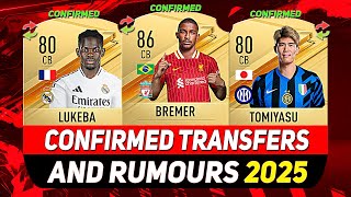 NEW CONFIRMED TRANSFERS amp RUMOURS 💰😳 ft BREMER LUKEBA TOMIYASUetc [upl. by Mccreery]