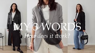 Alison Bernstein’s 3 word method I analyse my old outfits to see if it works [upl. by Anilecram687]