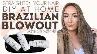 DIY at home BRAZILIAN BLOWOUT Treatment that lasts 23 MONTHS [upl. by Gerfen]