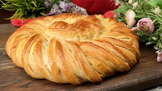 Everyone thinks its puff pastryThis is a completely new method💯 Simple and delicious bread recipes [upl. by Noirod]