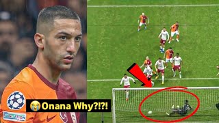 Onana Big Mistake During Hakim Ziyech Freekick Goal vs Manchester United [upl. by Ashlie]