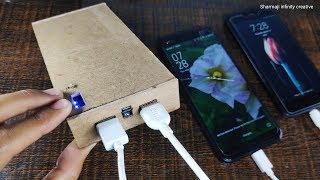 How to make power bank at home  11000mAH Power Bank [upl. by Rehpinej]