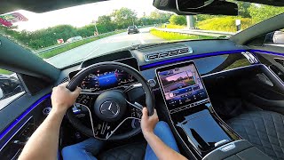 2022 Mercedes Benz S Class S350d 4MATIC  pov test drive [upl. by Banyaz111]