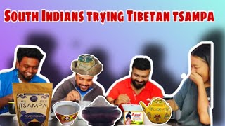 Indians trying Tibetan Tsampa for the first time Eng Sub Bangalore tibetan foodtesting [upl. by Rogers]