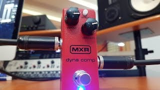 MXR DYNA COMP MINI demo by RICCARDO GIOGGI ENG subs [upl. by Patin]