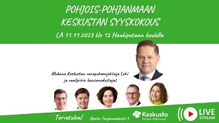 PohjoisPohjanmaan Keskustan syyskokous  Haukipudas Oulu [upl. by Gaither]