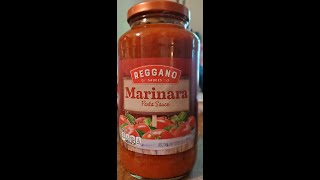 Reggano Sauces Marinara Pasta Sauce Review [upl. by Akemit]