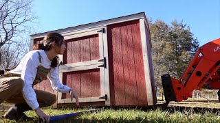 Moving our Farrowing Barn amp We named the Mangalitsa Piglets [upl. by Samoht715]