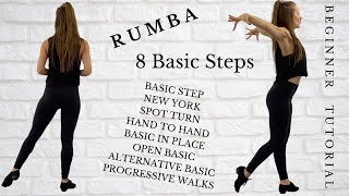 8 Rumba Basic Steps every Beginner should Learn  Rumba Dance Beginner Steps Tutorial [upl. by Mond249]