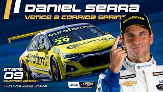 STOCK CAR 2024  DANIEL SERRA VENCE A CORRIDA SPRINT EM BUENOS AIRES  ETAPA 09 [upl. by Elke]