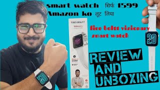 Fire Boltt Smartwatch Connect to PhoneVisionary Smart Watch Unboxing and Review [upl. by Evanne]