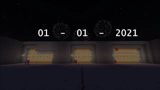 Minecraft  Celebrating The New Year with a 360Day Piston Calendar [upl. by Hannej]