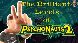 The Brilliant Levels of Psychonauts 2 [upl. by Kcyrred]