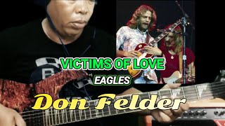 EAGLES  VICTIMS OF LOVE Guitar Lesson  Slow Tutorial [upl. by Herzel]