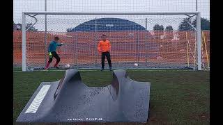 Pulcini 2014 Centro Schiaffino primissima prova per divertimento con il deviatore goalkeepers [upl. by Hescock399]