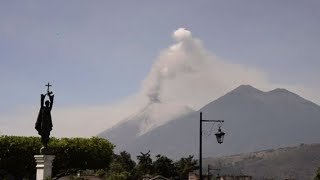 Orange alert over erupting Guatemala volcano [upl. by Ainigriv]