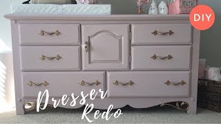 Dresser Transformation  Nursery Room Dresser  Annie Sloan Chalk Paint  Ashleigh Lauren [upl. by Nyved363]