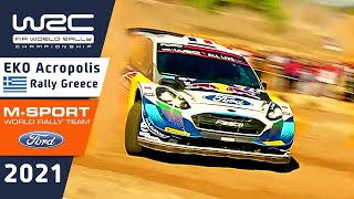 MSport Ford WRC Highlights Day 3  WRC EKO Acropolis Rally Greece 2021  Ford Fiesta WRC [upl. by Haerdna]