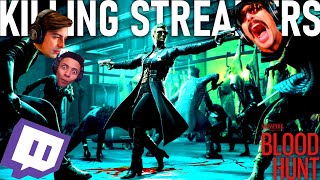 Killing TWITCH STREAMERS in BLOODHUNT FT SHROUD Blood hunt Gameplay [upl. by Saxe212]