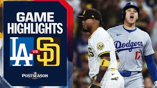 Dodgers vs Padres NLDS Game 4 Highlights 10924  MLB Highlights [upl. by Nissie]