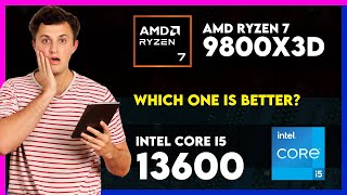 AMD Ryzen 7 9800X3D vs Intel Core i5 13600 Comparison [upl. by Prowel]