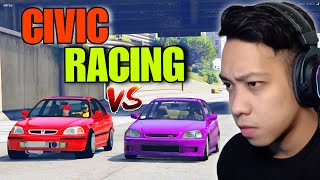 Unang quotHONDA CIVICquot racing sa INTRACON CITY  GTA 5 RP Upgraded civic [upl. by Namaan]