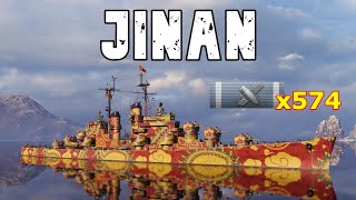 World of WarShips Jinan  1 Kills 305K Damage [upl. by Mathew]