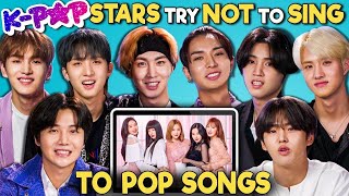 Kpop Stars React To Try Not To Sing Along Challenge PENTAGON 펜타곤 [upl. by Phoebe]