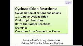 Cycloaddition Reactions Questions from CSIR NET [upl. by Kenton]