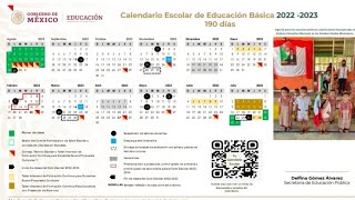 LISTO EL CALENDARIO ESCOLAR 2022 2023 SEP CUANDO INICIA EL CICLO FECHAS VACACIONES Y TODO AQUÍ [upl. by Ecilef801]