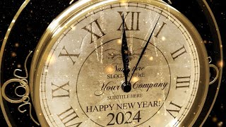 Happy New Year Countdown Clock 2024 V1 [upl. by Narcho]