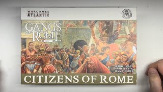 Let’s Look at Wargames Atlantic Citizens of Rome  Plastic Miniature Review [upl. by Corliss645]