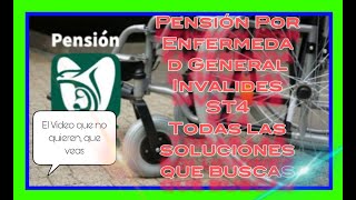 PENSIÓN POR ENFERMEDAD INVALIDEZ LO MÁS ACTUAL ST4 Junio 2023 IMSS [upl. by Sherer]