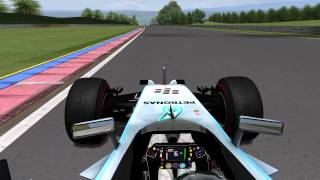 rFactor  F1 WCP 2014  NRosberg lap at F1 Total Circuit [upl. by Needan]